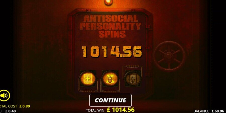 Huge win in Disorder slot