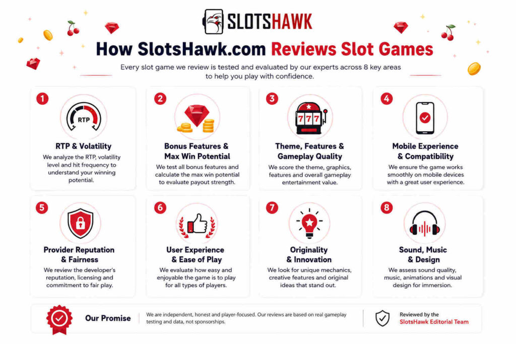 How Slotshawk.com reviews slot games