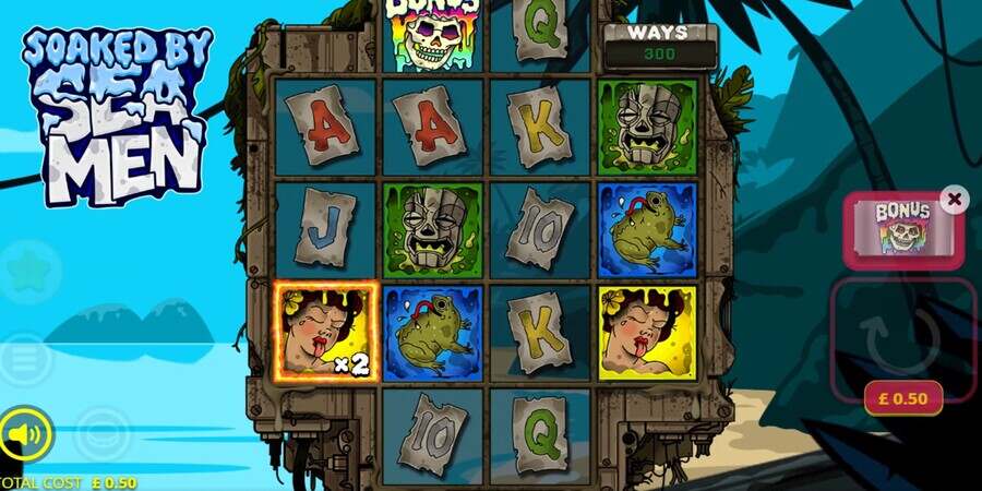 Soaked by Seamen slot reels